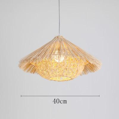Nordic Retro Rattan Woven Pendant Light