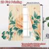 2D FLAT PRINTING 2pcs Curtains (Without Rod) Floral Spring Blossom Design (3) April Fools is Day Festival Creative Curtains
