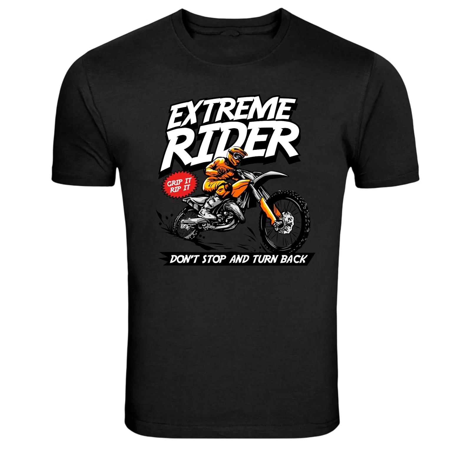 Extreme Rider Motocross Dirt Bike Graphic T Shirt Racing Tee M