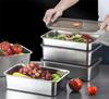 Stainless Steel Food Storage Container with Lid Large Capacity Refrigerator Organizer for Kitchen Use and Sealed