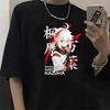 Cartoon Genshin Impact T Shirt Men Kawaii Hu Tao Graphic Tees Xiao Genshin T-shirt Unisex Hip Hop Tops Harajuku Tshirt Male