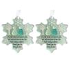 Snowflake-Shaped Sea Glass Friendship Decor, Sea Glass Christmas Tree Friendship Ornament, Inspirational Keepsake Ornament P9N0