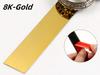 Stainless Steel Flat Decorative Lines self adhesive 8K Mirror Sticker for Background Wall Ceiling Edging furniture corner wrap