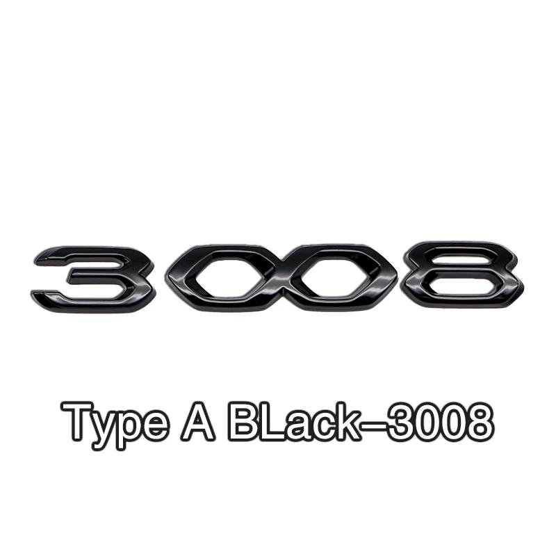 2026 Adesivo Auto Caldo 1 PZ Adesivo Auto in ABS Alta Qualità Stemmino Logo Bagagliaio Adesivo Numero per Peugeot 3008 4008 4008 5008 508L Acc