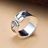 Adjustable Vintage Mens Ring With Scrollwork Design Sterling Unisex Statement Jewelry