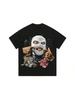 American Y2K Retro Spoof Oil Painting Print Old Vintage Short Sleeve Cotton T-Shirt Unisex Wounisex Ins  Brand Oversized Top Tee