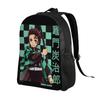 Demon Slayer backpacks Kimetsu no Yaiba Tanjiro Water Breathing Sword Daypack mochila Campus Zipper Closure Rucksack