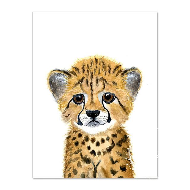 Zwierząt arkusze dekoracyjne obraz ścienny plakat artystyczny płótna dziecięce obrazy pokojowe do przedszkola dekoracyjne wydruki plakaty ścienne bez ramki