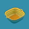 Drain Basket Kitchen Storage Double-layer Household Vegetable Basket Fruit and Vegetable Basket Basin