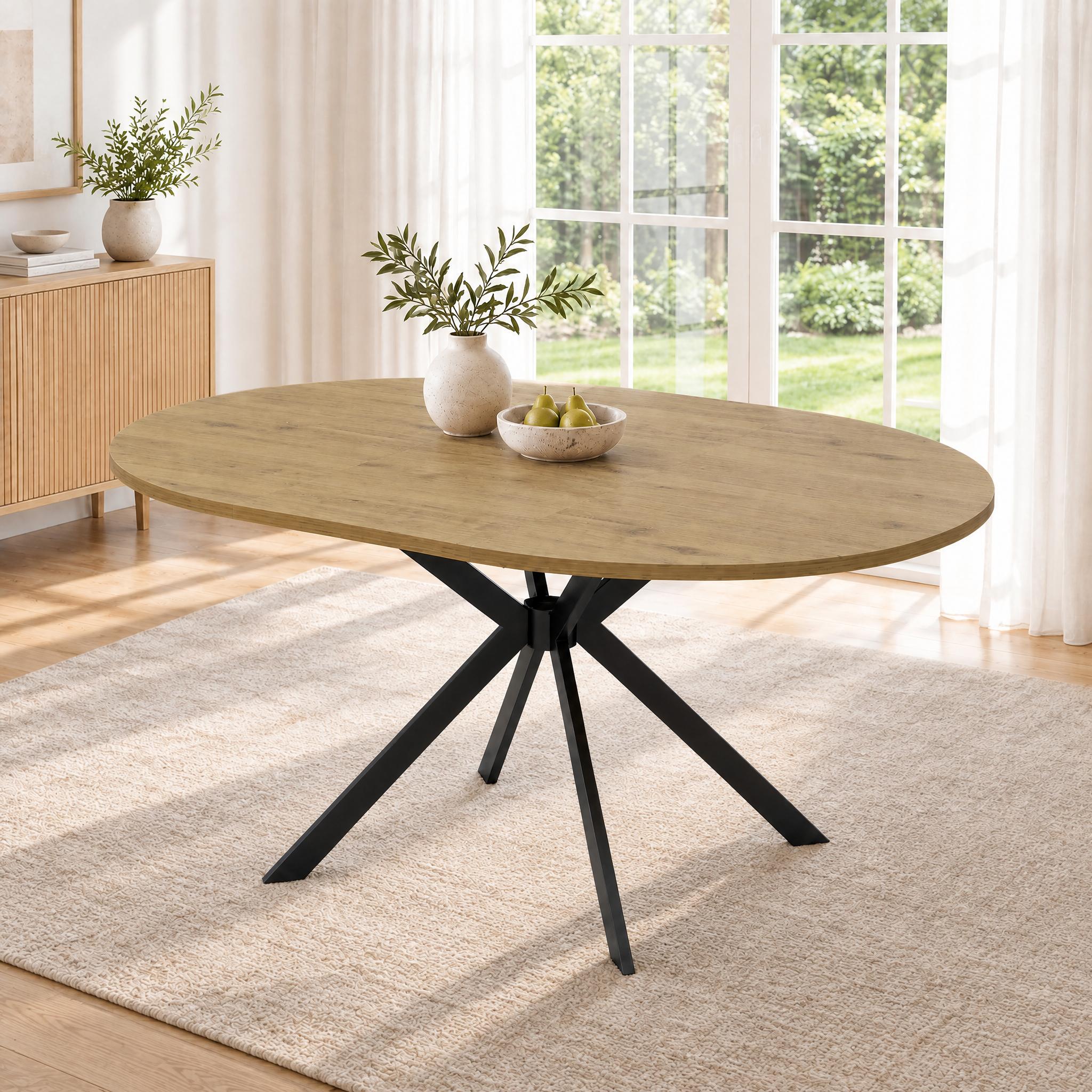 Extendable dining table, 140/100*100 cm, suitable