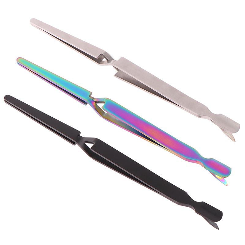 Stainless Steel Nail Shaping Tweezers For Uv Gel Tips C Curve Pinchers Sculpture Clip Nail Art Tools