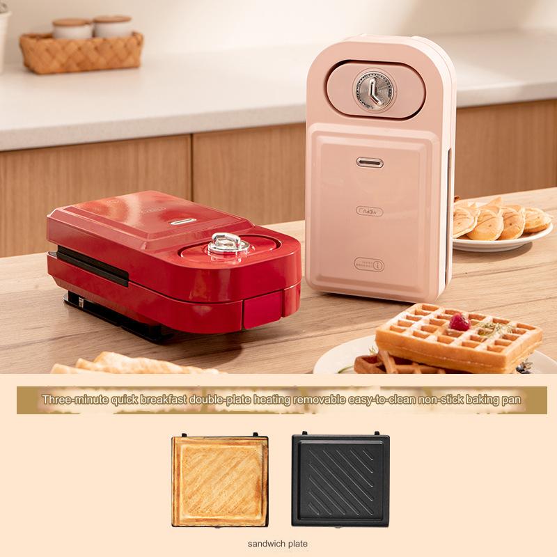 Electric Multifunction Sandwich Waffle Maker Baking Takoyaki Pancake Maker Timed Breakfast Machine Mini
