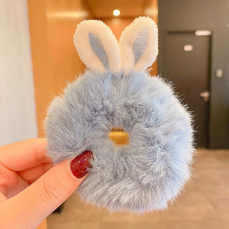 Plush Pig Intestine Hair Tie – Milk Coffee Color: 2025 Christmas Autumn Winter Series Hair Accessories