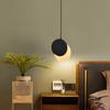 Modern Creative LED Pendant Light For Home Indoor Decor Living Dining Room Bedroom Bedside Hanging Lamp Lustre Round Black Light