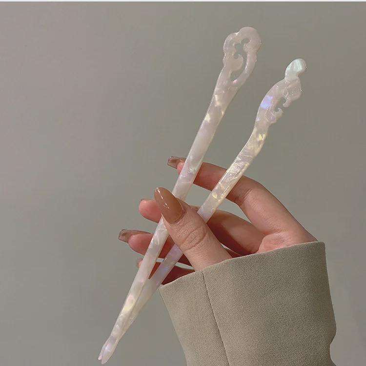 Moderner Acetat Meerjungfrau Dutt Haarnadel - Schlichter Antiker Stil für den Alltag