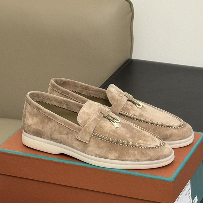 European Bean Shoes Soft Sole Cowhide