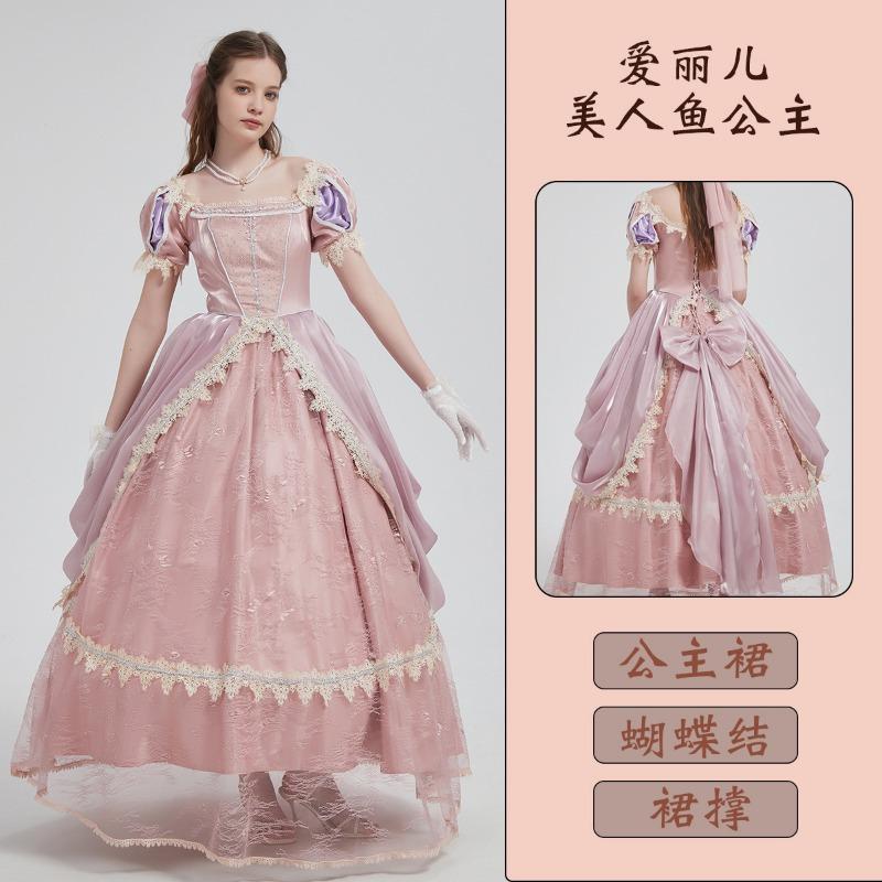 Snow White Ariel Anna Cinderella Bell Elsa Dress Adult Performance Costume