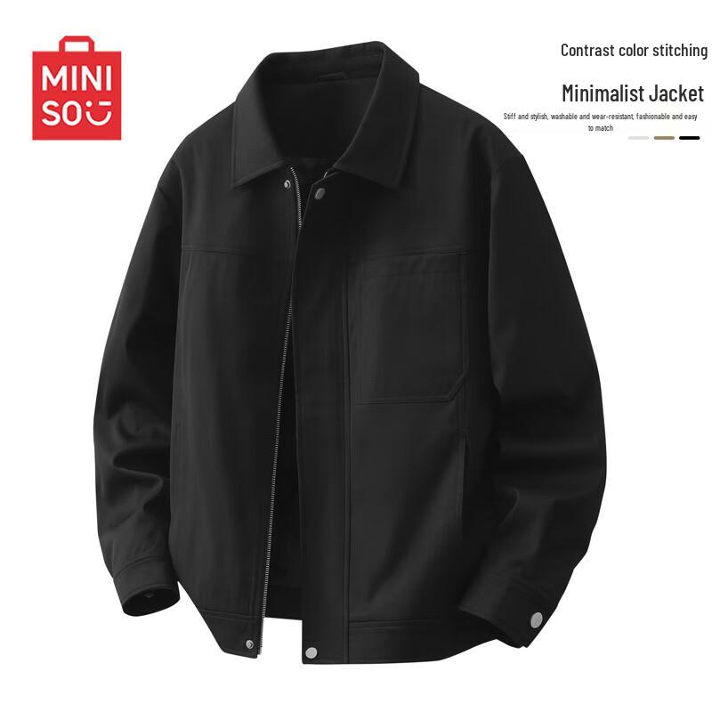 

MINISO Men s American Workwear Lapel Jacket L