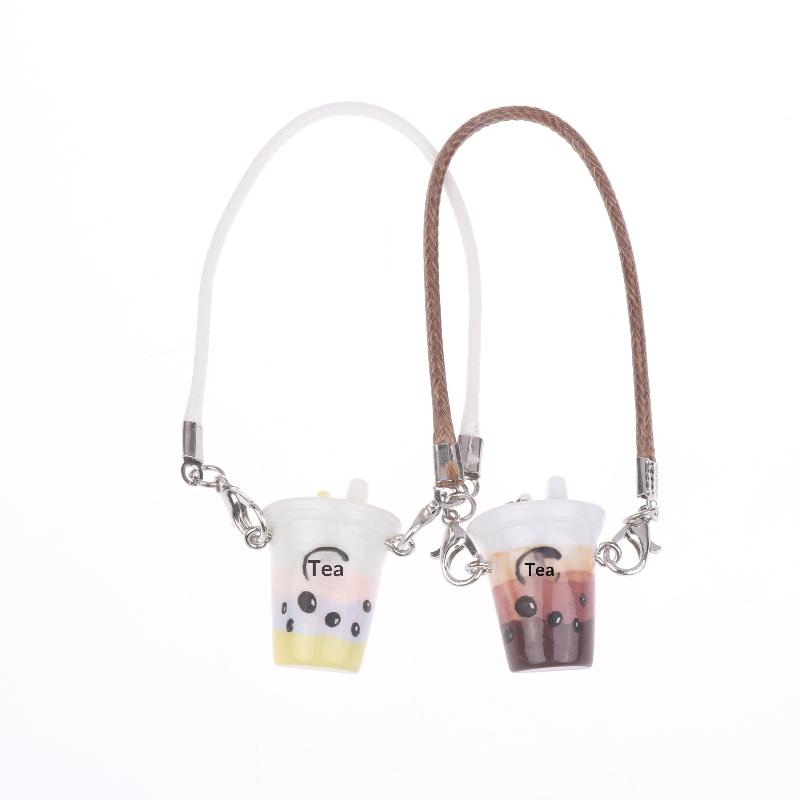 5/10Pcs Simulation Mini Bubble Tea Cup Crossbody Bag Cute Small Pendant Dolls Clothes Accessories Dollhouse Decoration Toys