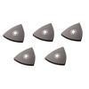 5 Pcs Triangular Black Sanding Disc Oscillating Multi-tool Hook and Loop Sanding Pads Fit for Most Quick Release Systems