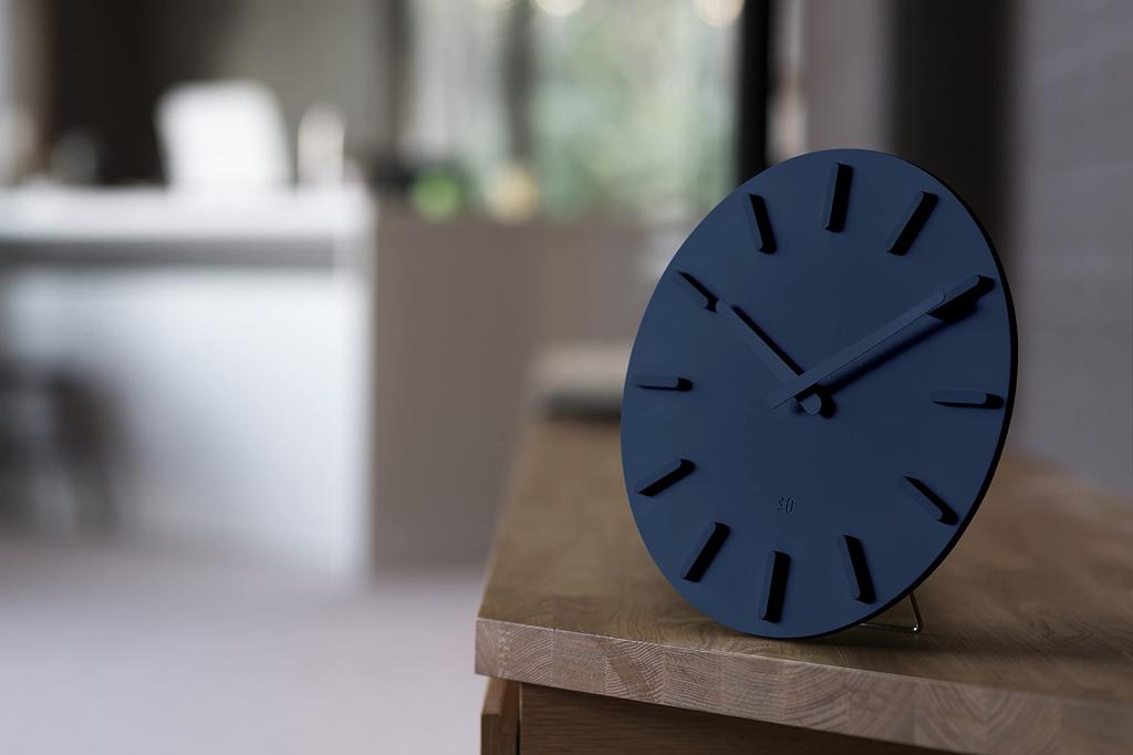 Plus Minus Zero Wall Hanging Mirror Wall Clock X020 Blue Limited Color ±0 ZZC-X020(A)