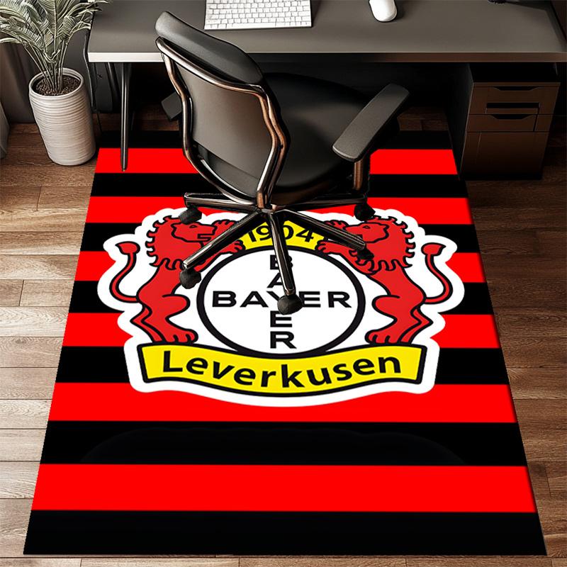 Bayer Football Club Printed Office Carpet Chair Cushion Entryway Rug, Rugs for Living Room, Bedroom Christmas gifts