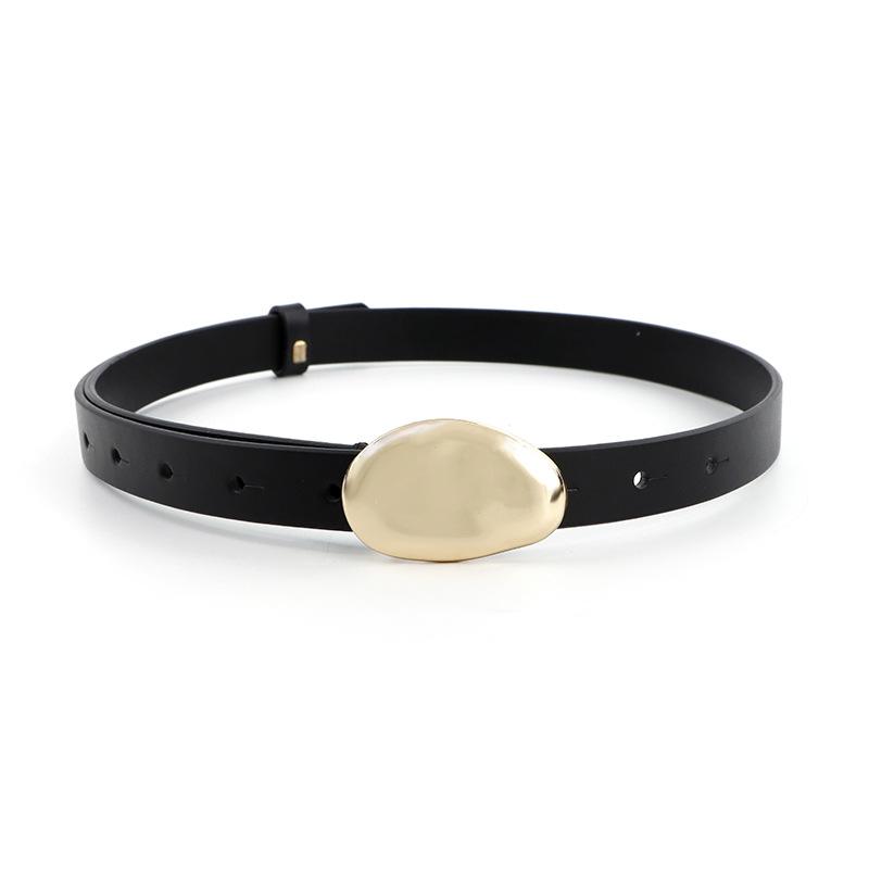 

Genuine leather belt - versatile & stylish top grain cowhide belt with hand-stitched pebble grain buckle 100 чёрный