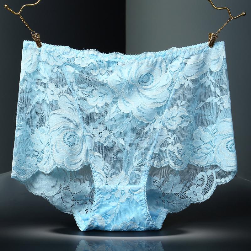 

Кружевные трусики с высокой талией больших размеров - Бесшовные трусы с контролем живота (90-300 Цзинь) L