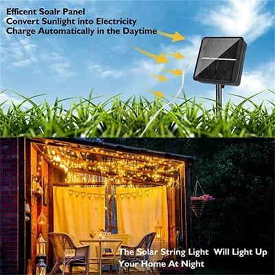 DIY Solar Led Light Outdoor Festoon Led Lamp Solar Garden Light Outdoor Waterproof Fairy Garland String Christmas Lights Decor