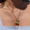 Cherry Titanium Steel Necklace Accessories Women's Light Luxury High-end Clavicle Chain Rust Steel Jewelry