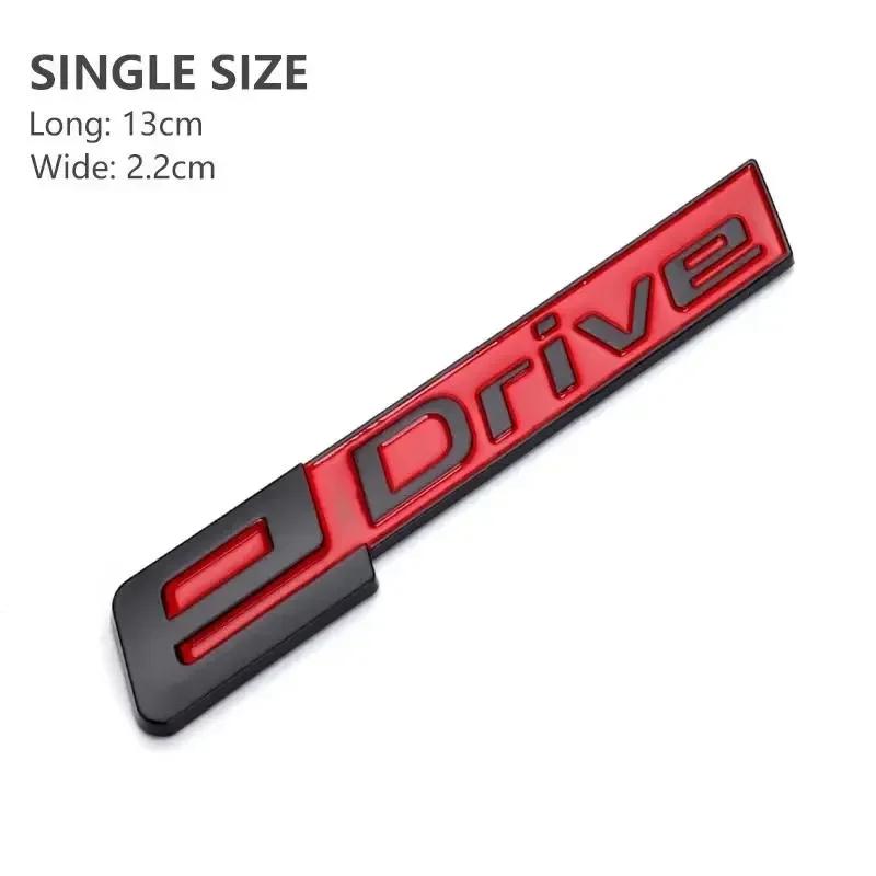 Gloss Black e-Drive Emblem Set - Trunk & Fender Badge for BMW iX/i5/X Series & 3/5 Series (ABS Material) Decoration Accessories