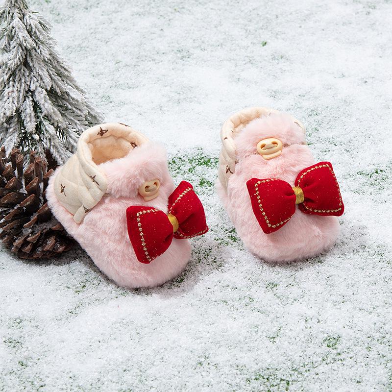 

Зимняя мультяшная детская обувь: Мягкая подошва, бархатная подкладка для 0-12 месяцев Inner length 12CM (6-12 months)