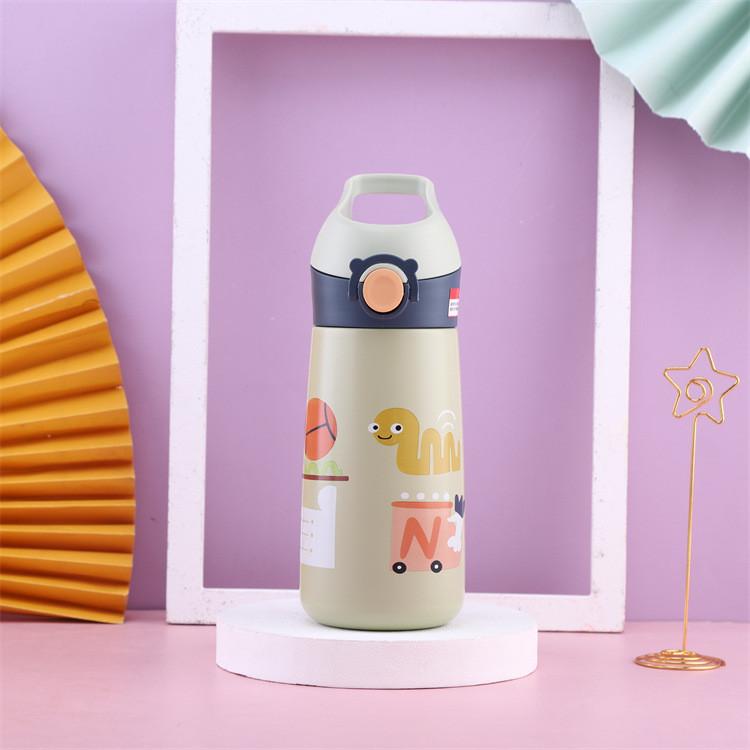 Childrens Vacuum Insulated Cup With Straw For School And Sports Durable And Portable Design