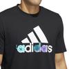 Adidas T Shirts Men's Black Crew Neck Moderate Straight Fit HE4837