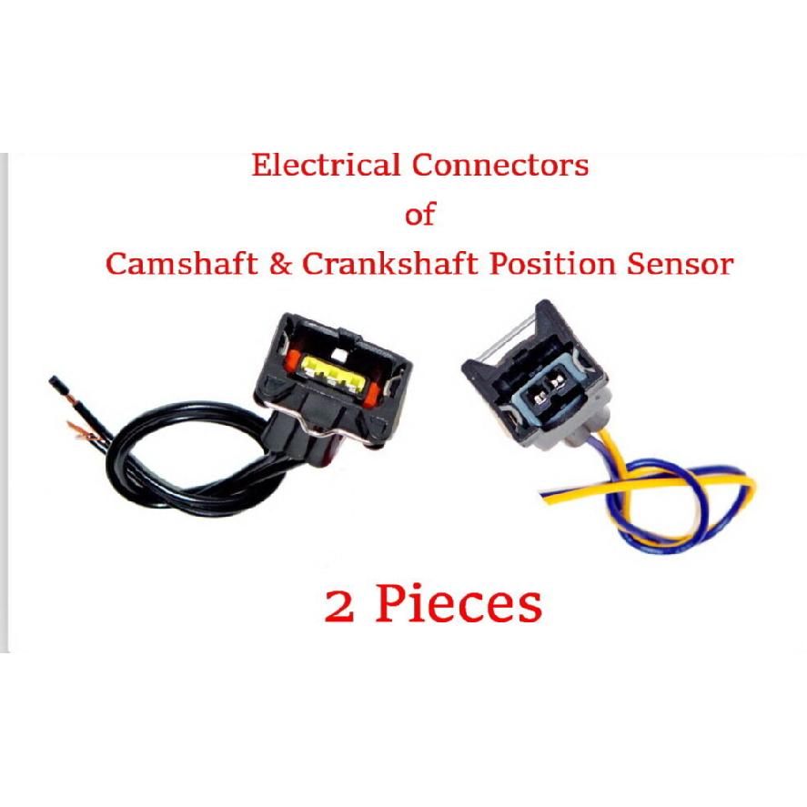 2 Connectors of Camshaft & Crankshaft Position Sensor Fits:Attitude Verna Accent