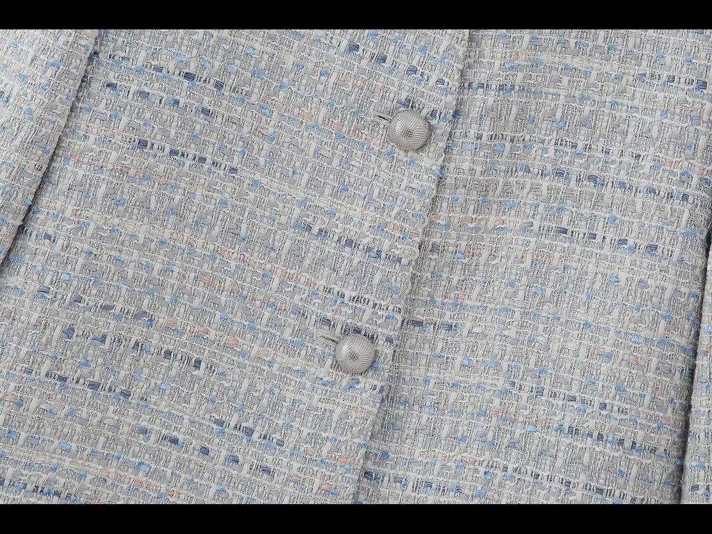 2024 Spring Women's Chic Textured Jacket & Skirt/Pants Set