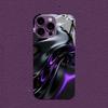 Schwarz Lila Flüssiger Wirbel für iPhone 17 Hülle Mode für coque iphone Hülle fundas Glas für iPhone 17 16 15 14 13 12 pm Pro Plus