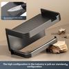 ABS Toilet Paper Holder No Drill Kitchen Storage Bathroom Accessories Self-Adhesive Wall Mounted Tissue Rack Paper Dispenser