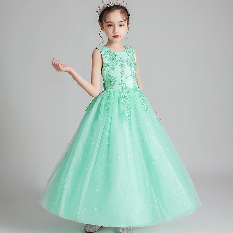CARISA Sleeveless Mesh Performance Princess Dress for Girls
