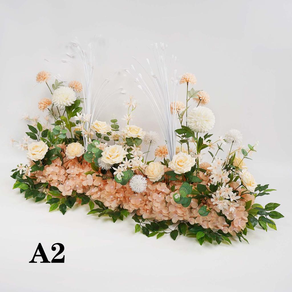 50/100CM Künstliche Blume Rosenreihe Hochzeits-Tischdeko Hintergrundbogen Party Blumengesteck