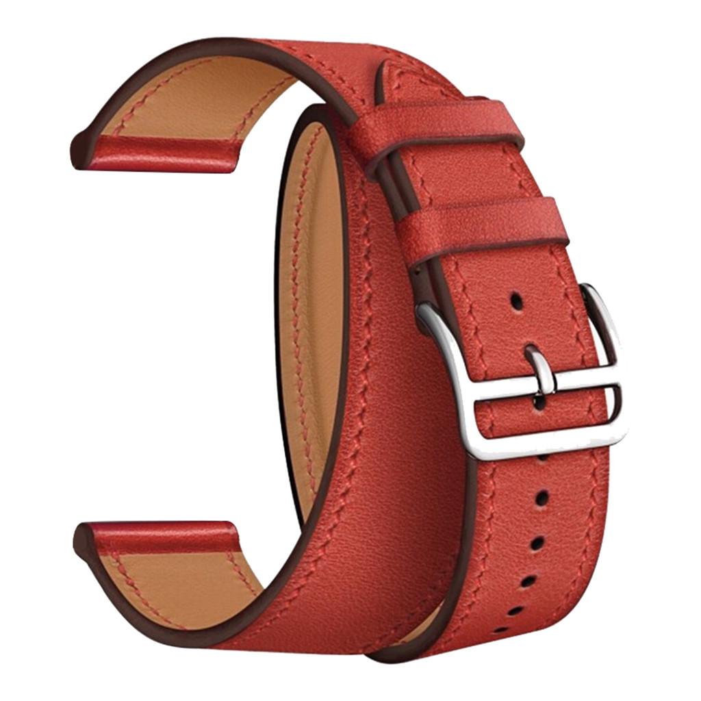 

(SU)Двойной кожаный браслет, сменный ремешок для часов 1234, 38/40 мм