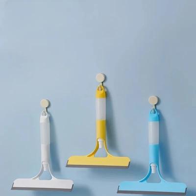 1PC Household Cleaning Tools Double-sided Brush Head Glass Mirror Cleaning Brush 3-in-1 Wiper Scouring Cloth Sponge Wipe