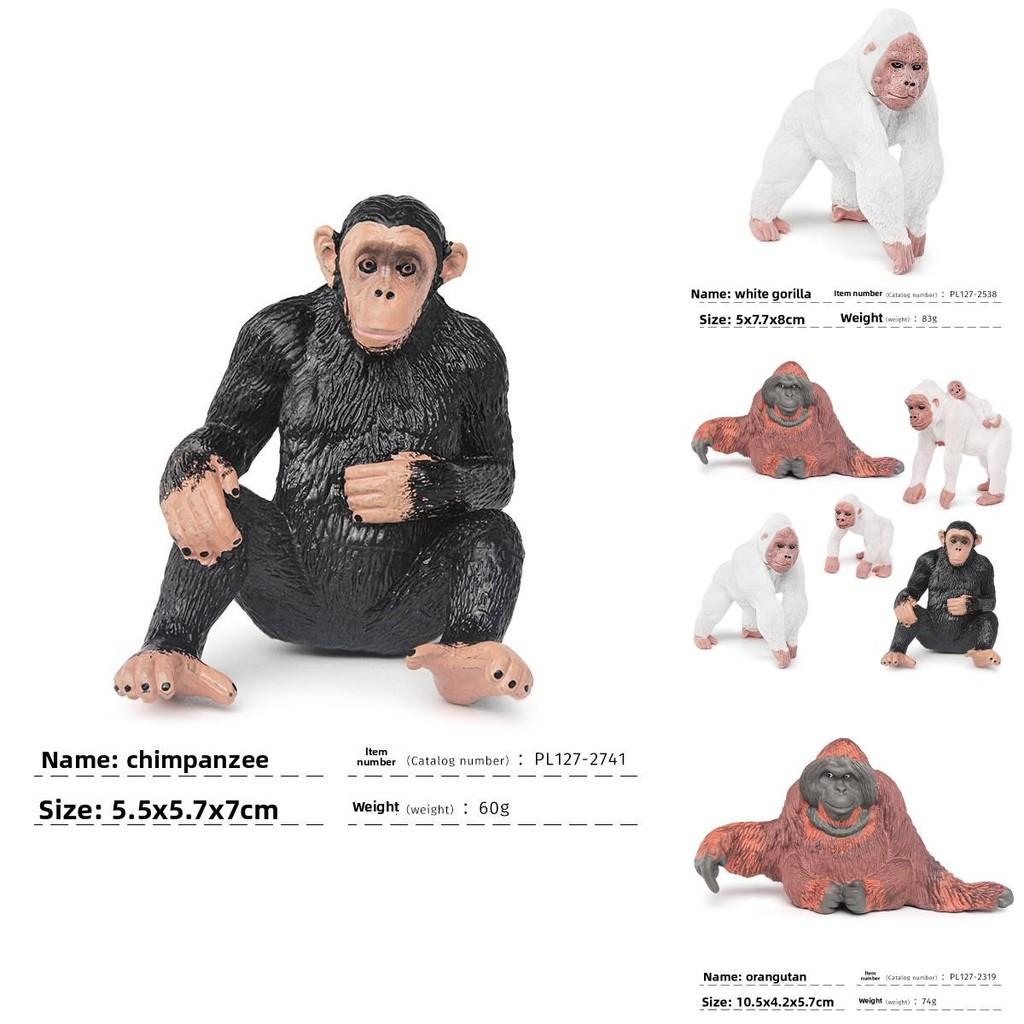 Realistic Gorilla Nature Scene Pvc Statue For Kids Educational Play