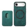 For iPhone Air Case Compatible with MagSafe Leather Back Cover with Detachable Card Holder