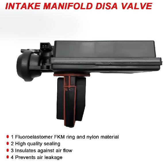 11617544805 Air Intake Manifold Disa Valve Compatible with BMW E39 E46 E60 E83 E85 325i 325Ci 330i 330Xi 330Ci 530i X3 X5 Z3 Z4 2001-2006 [L6 3.0L