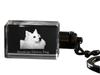 American Eskimo Dog, American Spitz - Crystal key ring with dog photo, illuminated key ring, unique gift by Art-Dog brand