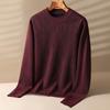 Men S Thick Warm Round Neck Long Sleeve Knit Sweater For Middle Aged