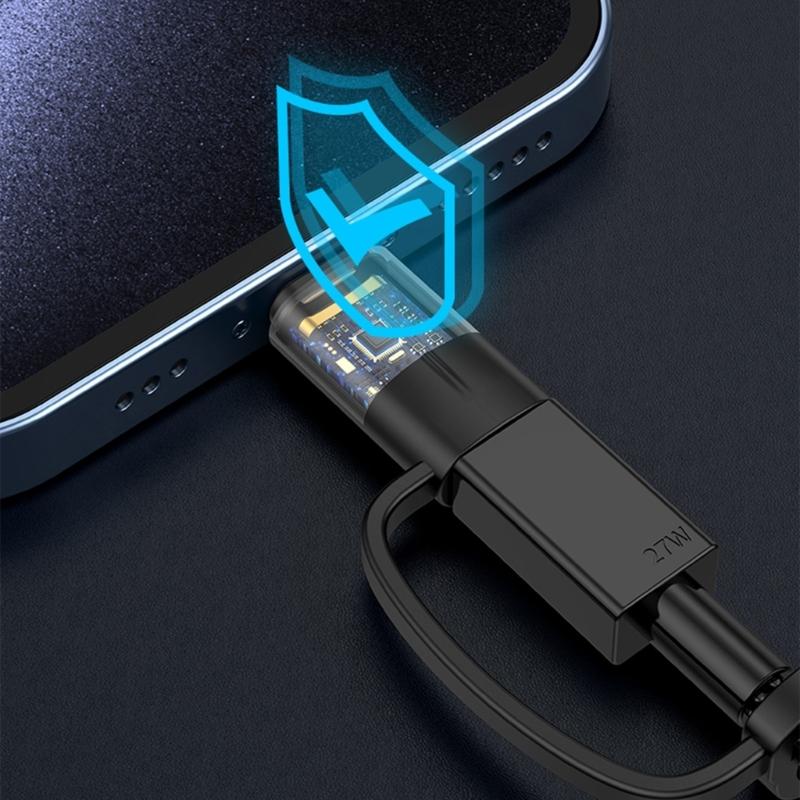 1/2pcs 8pin Female To USB C Male Adapter PD60W Quick Charging For Phone 15 16 and Tablets Data Transfer Connectors