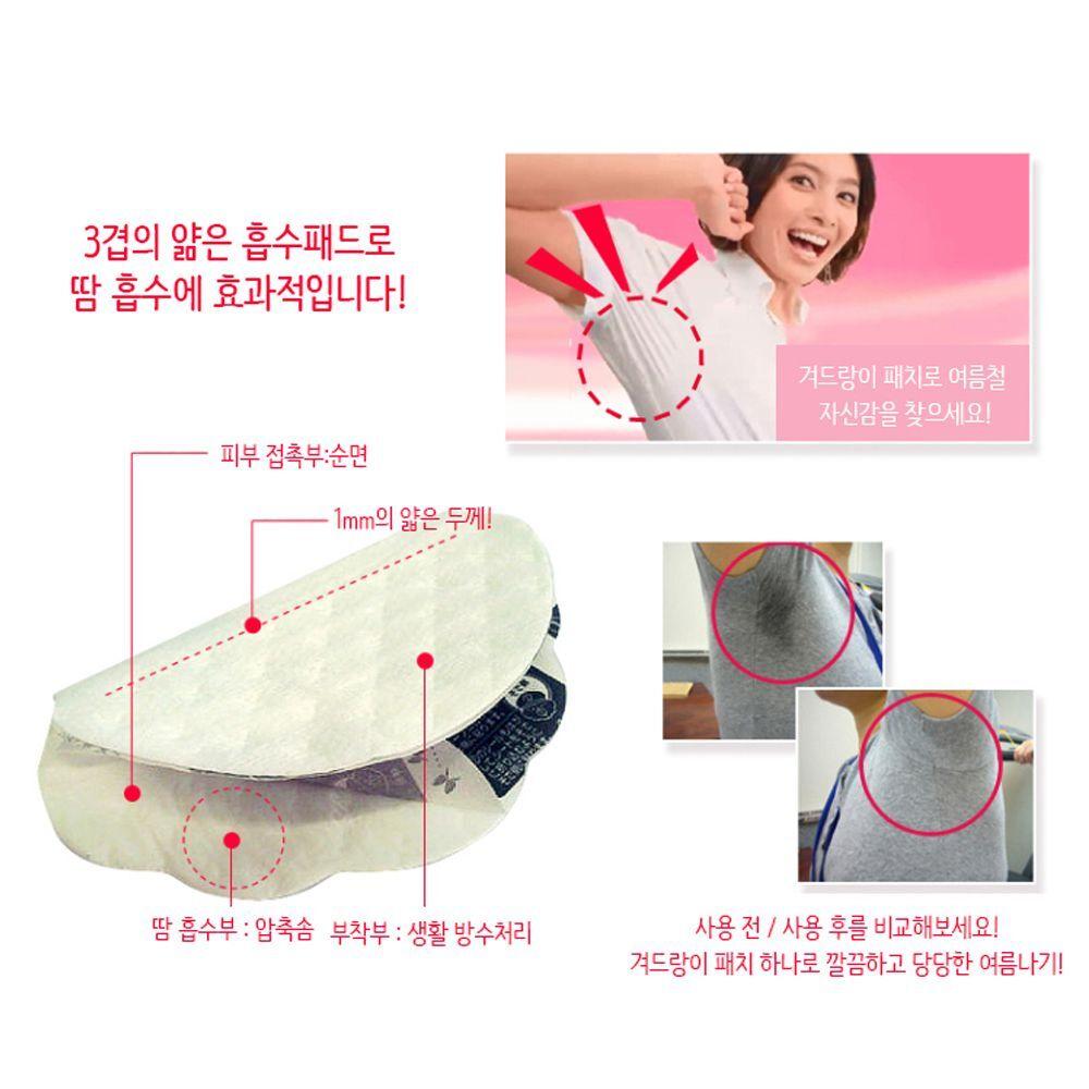 Underarm XQEVSRAT Sweat Absorbing Cotton Pads Underarm Sweat Patches 2 Sheets (10 Sets)