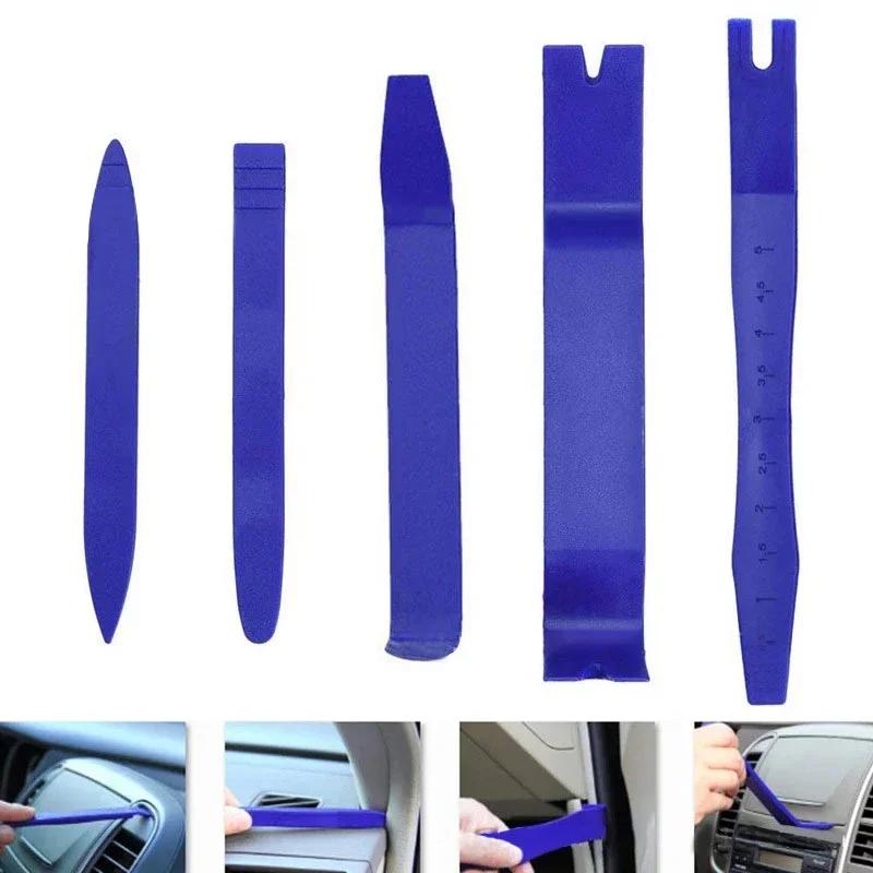 Car Interior Installation Tools – 5/6Piece Plastic Pry Set for Trim, Dash, Radio, Door Panel, Clips